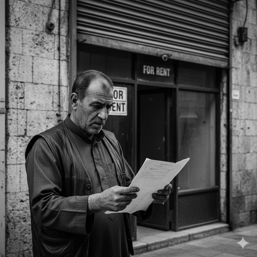 عدم وجود اذن اشغال